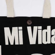 Sac en tissu Iconic Tote Bag - Ma Vie Folle - Noir coton naturel
