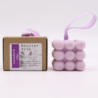 Savon de Massage à l'unité emballé dans une boîte - Lavande et Lilas