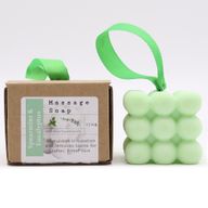 Savon de Massage à l'unité emballé dans une boîte - Menthe Verte & Eucalyptus