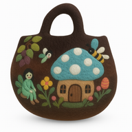 Sac Panier en Feutre Jardin de Fées