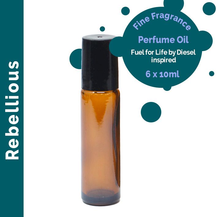 Roll-on d'Huile de Parfum 10ml - Rebellious - Marque Blanche