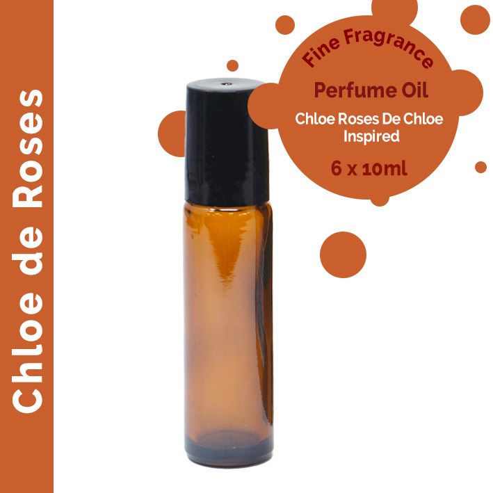 Roll-on d'Huile de Parfum 10ml - Chloe de Roses - Marque Blanche