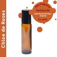 Roll-on d'Huile de Parfum 10ml - Chloe de Roses - Marque Blanche