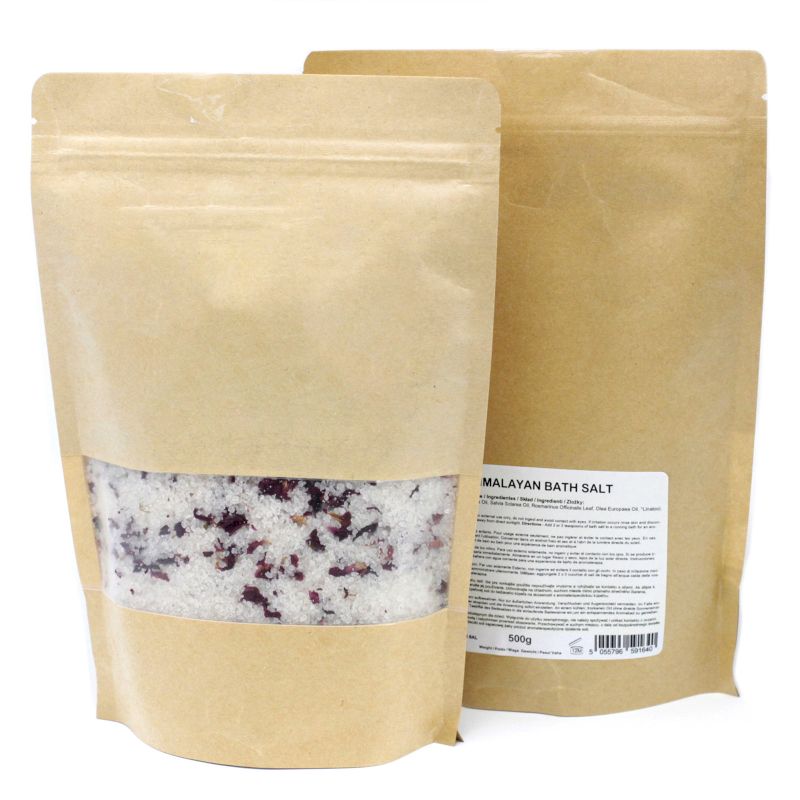 Mélange de Sels de Bain de l'Himalaya 500g - Sensuel - Marque Blanche