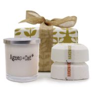 Coffret Cadeau - Agrumes Frais (Bougie) + Clémentine & Roll on Marocain (Bombe de Bain)