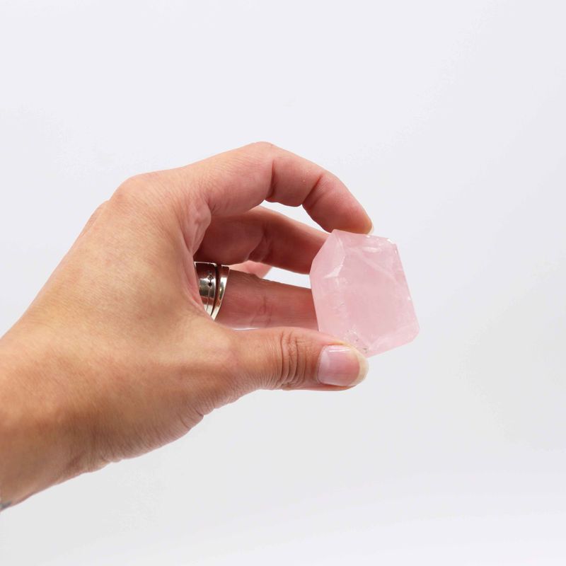 Pointes de gemme en vrac  - Quartz rose indien (env. 8 pièces)