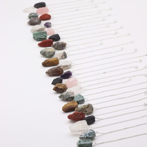 Kit de Pendule en Pierre Semi Précieuses 4 cm - Cristaux Bruts