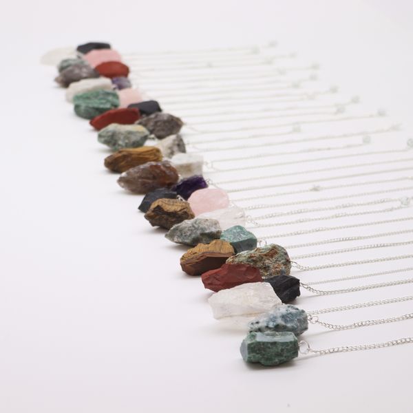 Kit de Pendule en Pierre Semi Précieuses 4 cm - Cristaux Bruts