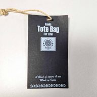 Sac en tissu Iconic Tote Bag - ACCÈS TOUTES ZONES - Noir coton naturel