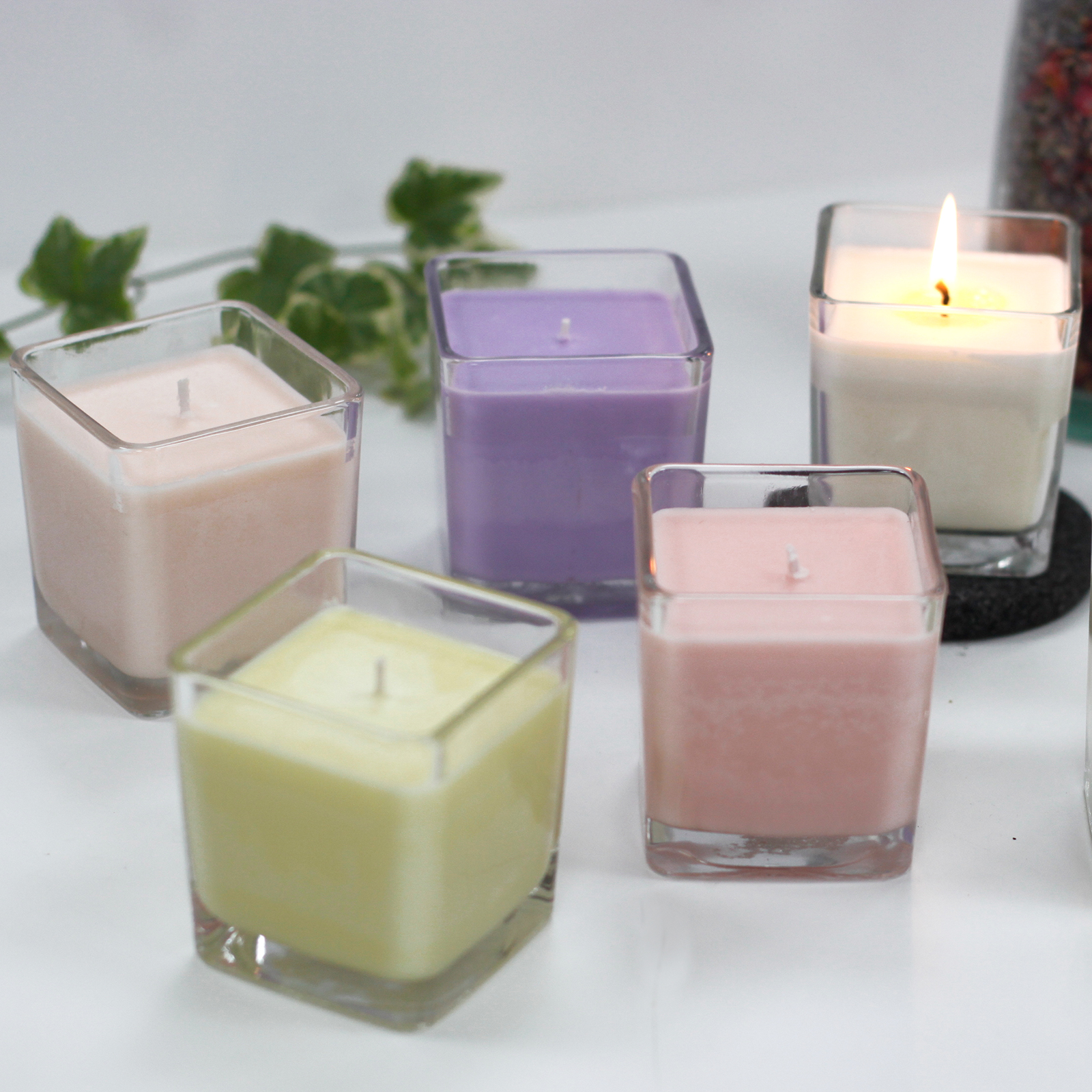 Bougies Cire de Soja Sans Étiquette