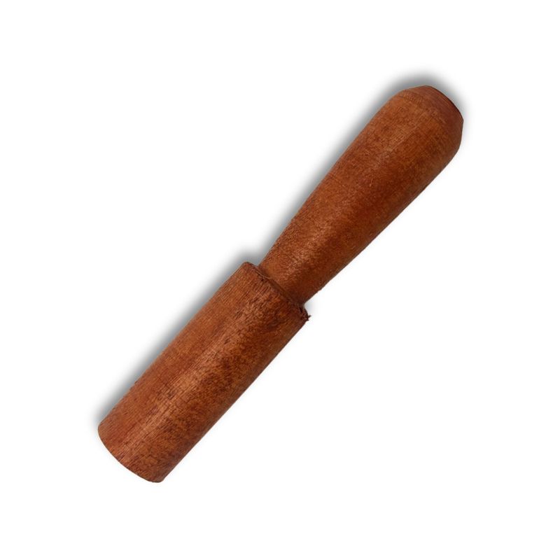 Bâton en bois – 13 cm – Poignée sculptée – sans cuir
