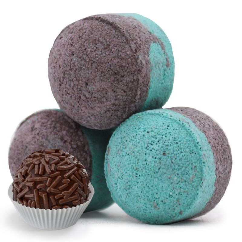 Boîte 1,3 kg - mini boules de bain de Dubai - Truffe Émeraude