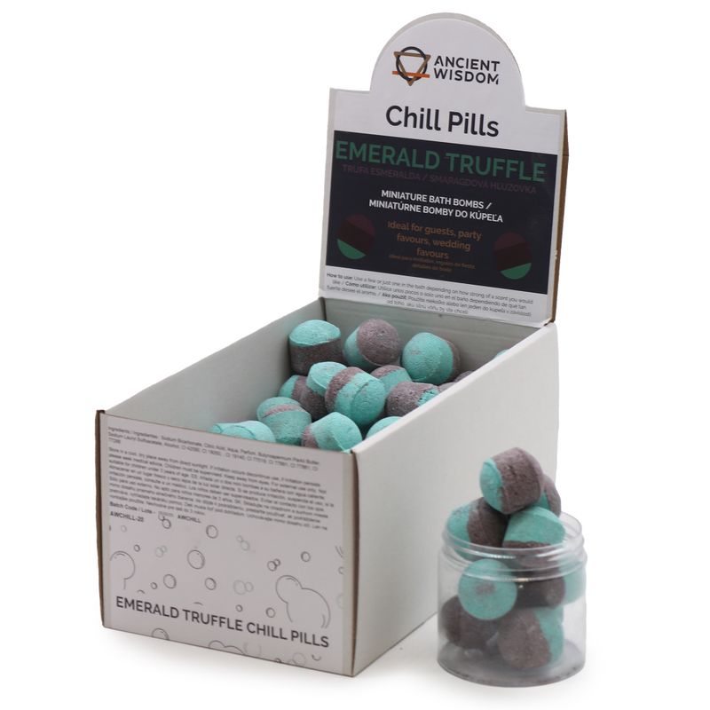 Boîte 1,3 kg - mini boules de bain de Dubai - Truffe Émeraude
