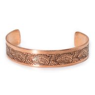Bracelets cuivre massif gravés d’affirmations (assortiment varié)