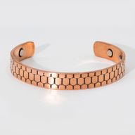 Bracelets masculins cuivre massif avec aimants (assortiment mixte)