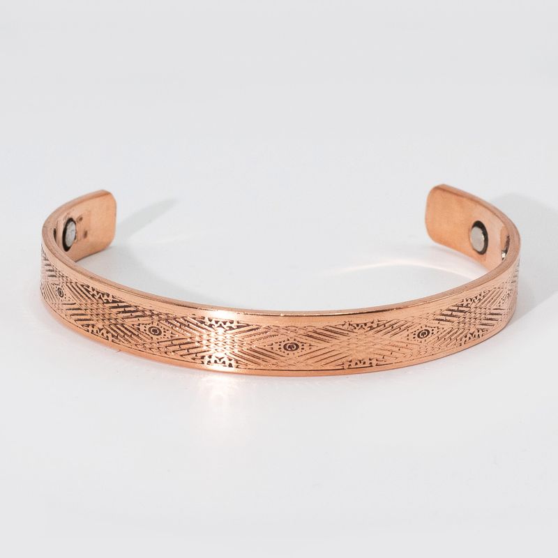 Bracelets masculins cuivre massif avec aimants (assortiment mixte)