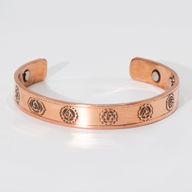 Bracelets masculins cuivre massif avec aimants (assortiment mixte)