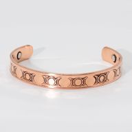Bracelets masculins cuivre massif avec aimants (assortiment mixte)