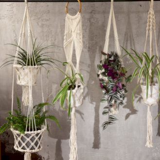 Suspensions Macramé pour Plantes