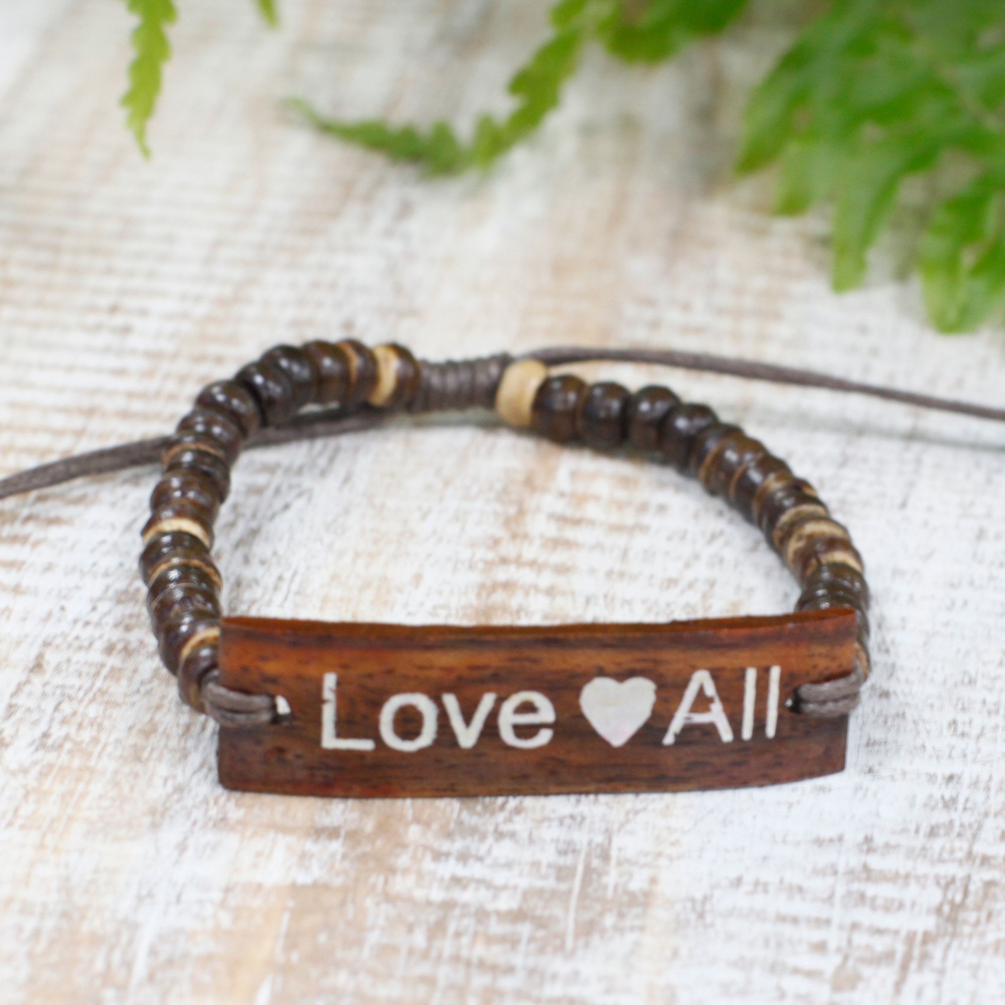 Bracelets en Coco Slogan