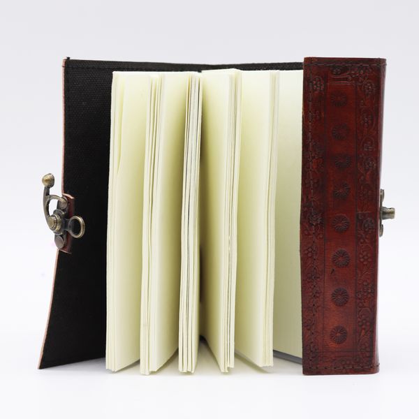 Cahier Ésotérique Deux Dragons - Rouge - 200 Pages Bordure en Couture - 17,5x12,5x3cm