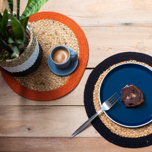 Set de table naturel en jute et coton