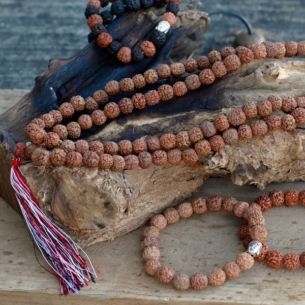 Mala et Bracelet Rudraksha