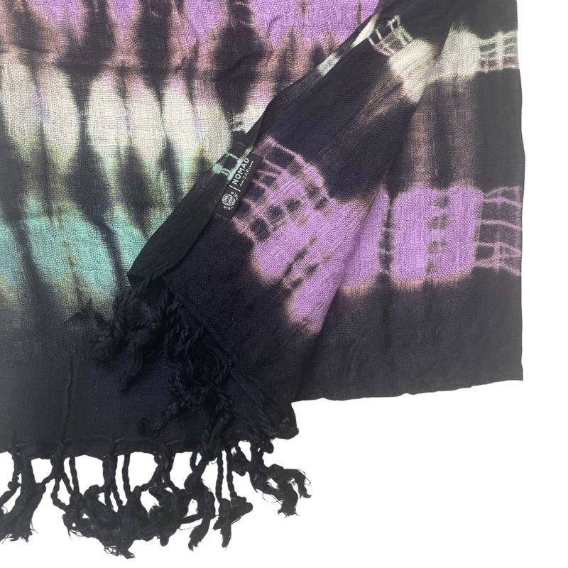 Foulard Bohème Java Art - Rayures Multicolores - 62x200 cm