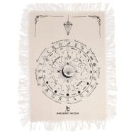 Tissu de divination pour pendule - Œil omniscient - Naturel & Noir