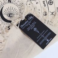 Tissu de divination pour pendule - Œil omniscient - Naturel & Noir