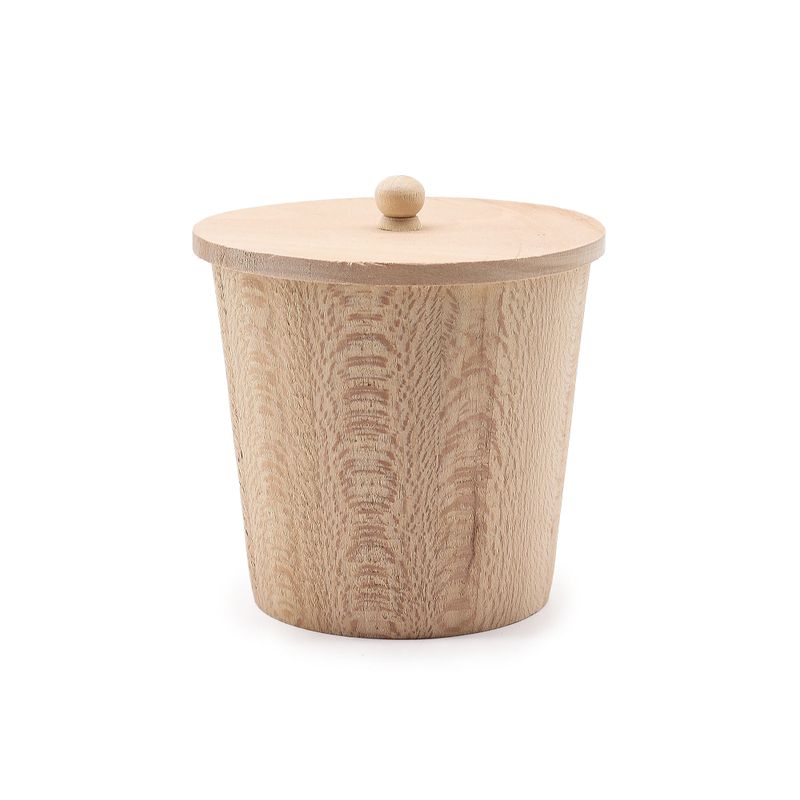 Accessoires de bain Petit pot en bois - 95mm