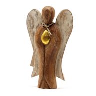 Ange Hati-Hati en Bois - Amour - 15cm