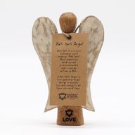 Ange Hati-Hati en Bois - Amour - 15cm