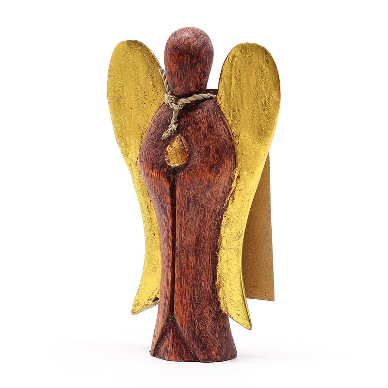 Ange Hati-Hati en Bois - Joie - 15cm