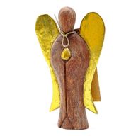 Ange Hati-Hati en Bois - Gardien - 15cm