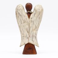 Ange Hati-Hati en Bois - Amour - 20cm