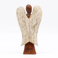 Ange Hati-Hati en Bois - Paix - 20cm