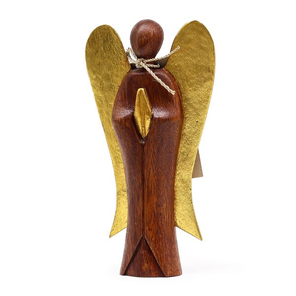 Ange Hati-Hati en Bois - Gardien - 20cm