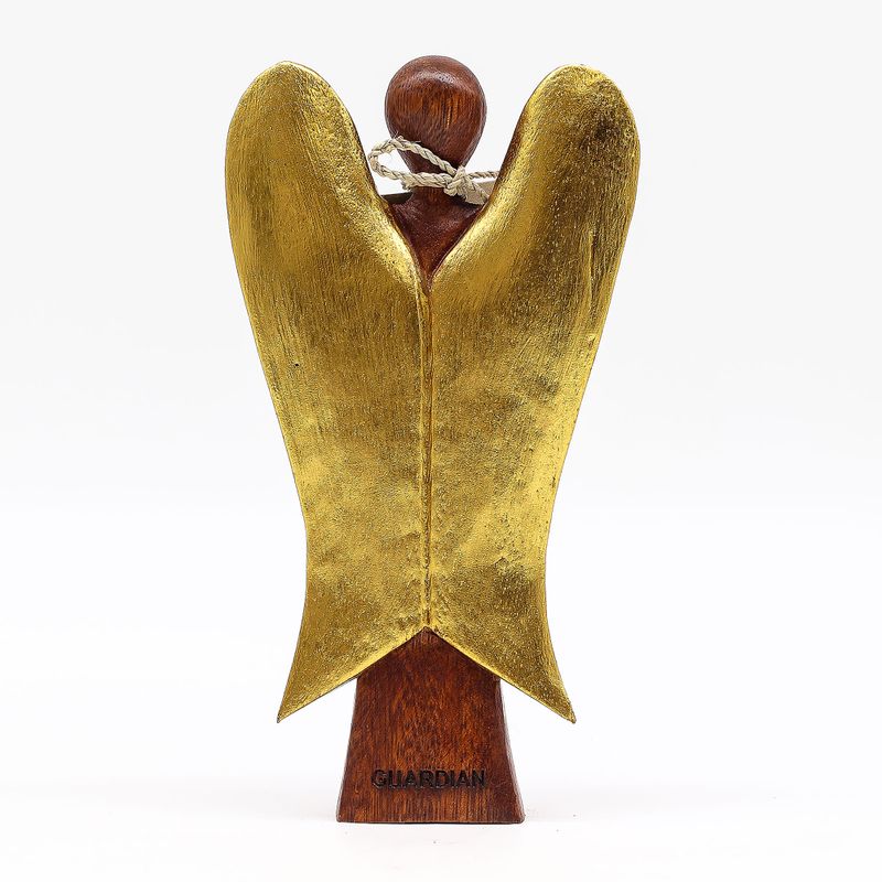 Ange Hati-Hati en Bois - Gardien - 20cm
