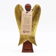 Ange Hati-Hati en Bois - Gardien - 20cm