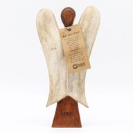Ange Hati-Hati en Bois - Amour - 25cm