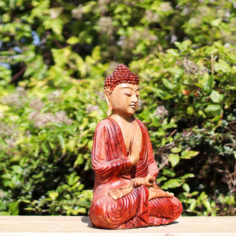 Statue Bouddha Sculptée Main - 30cm - Transmission
