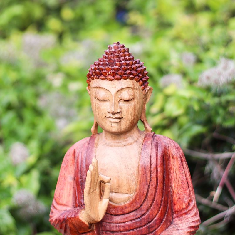 Statue Bouddha Sculptée Main - 30cm - Transmission