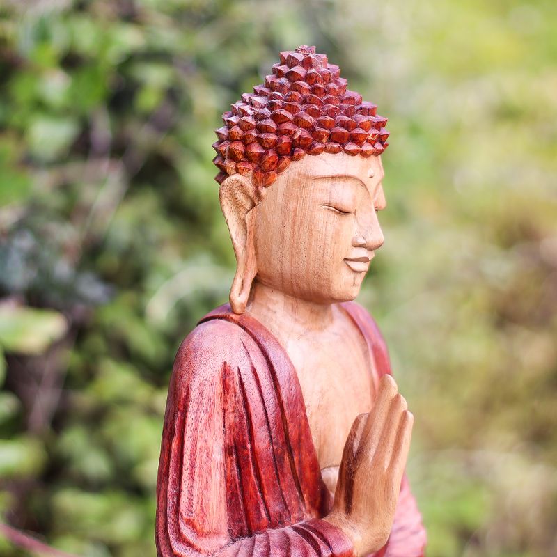Statue Bouddha Sculptée Main - 30cm - Transmission