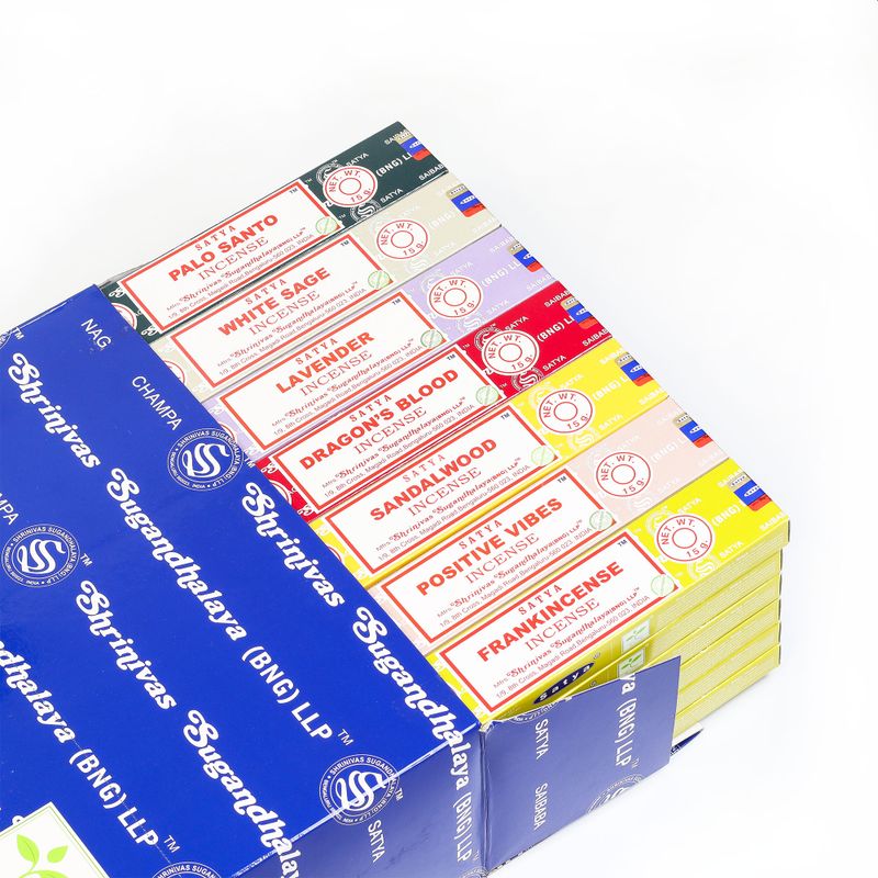 Encens assortis Satya 15g - Présentoir