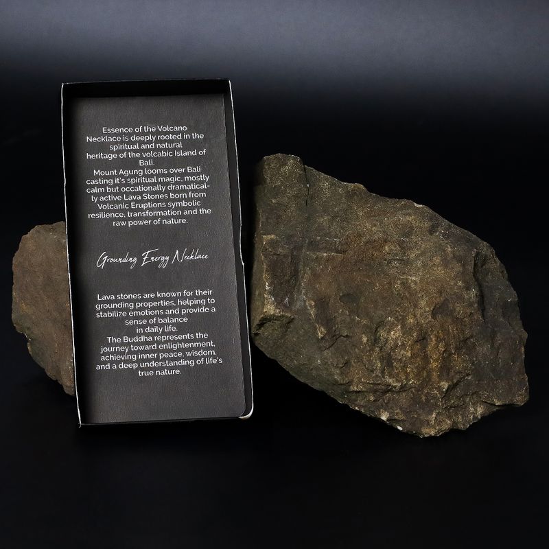 Collier Essence du Volcan – Énergie d’Ancrage