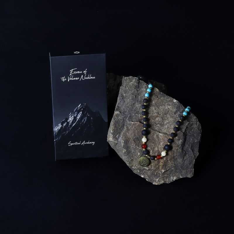 Collier Essence du Volcan – Éveil Spirituel