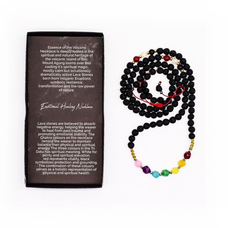 Collier Essence du Volcan – Guérison Émotionnelle