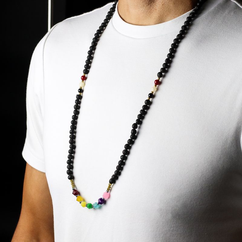 Collier Essence du Volcan – Guérison Émotionnelle