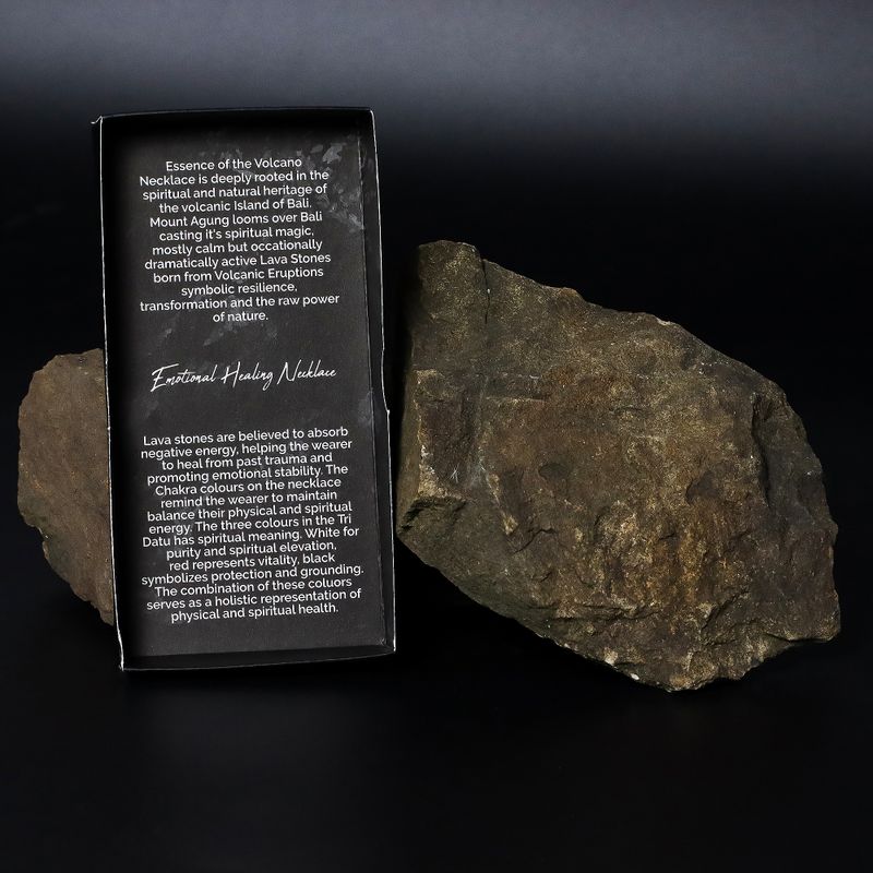 Collier Essence du Volcan – Guérison Émotionnelle